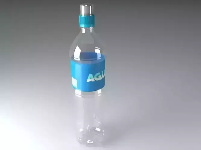 Sport Cap Generic 500ml Bottle 3D model