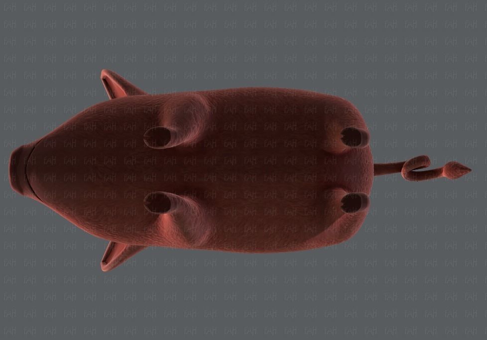 Pig cartoon V02 Low-poly 3D model_39
