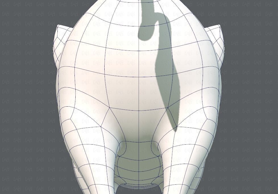 Pig cartoon V02 Low-poly 3D model_29