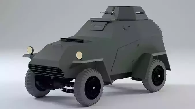 Russian BA-64 Armored vehicle 3D model