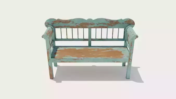 Painted Park Bench