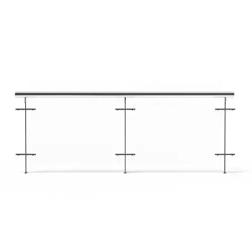 Mall Glass Barrier 3D Model