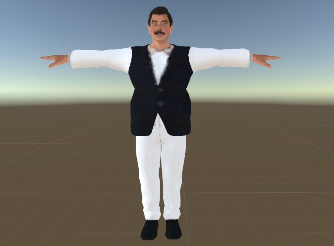 3d models Characters Pakistani Politicians Low-poly 3D model_5