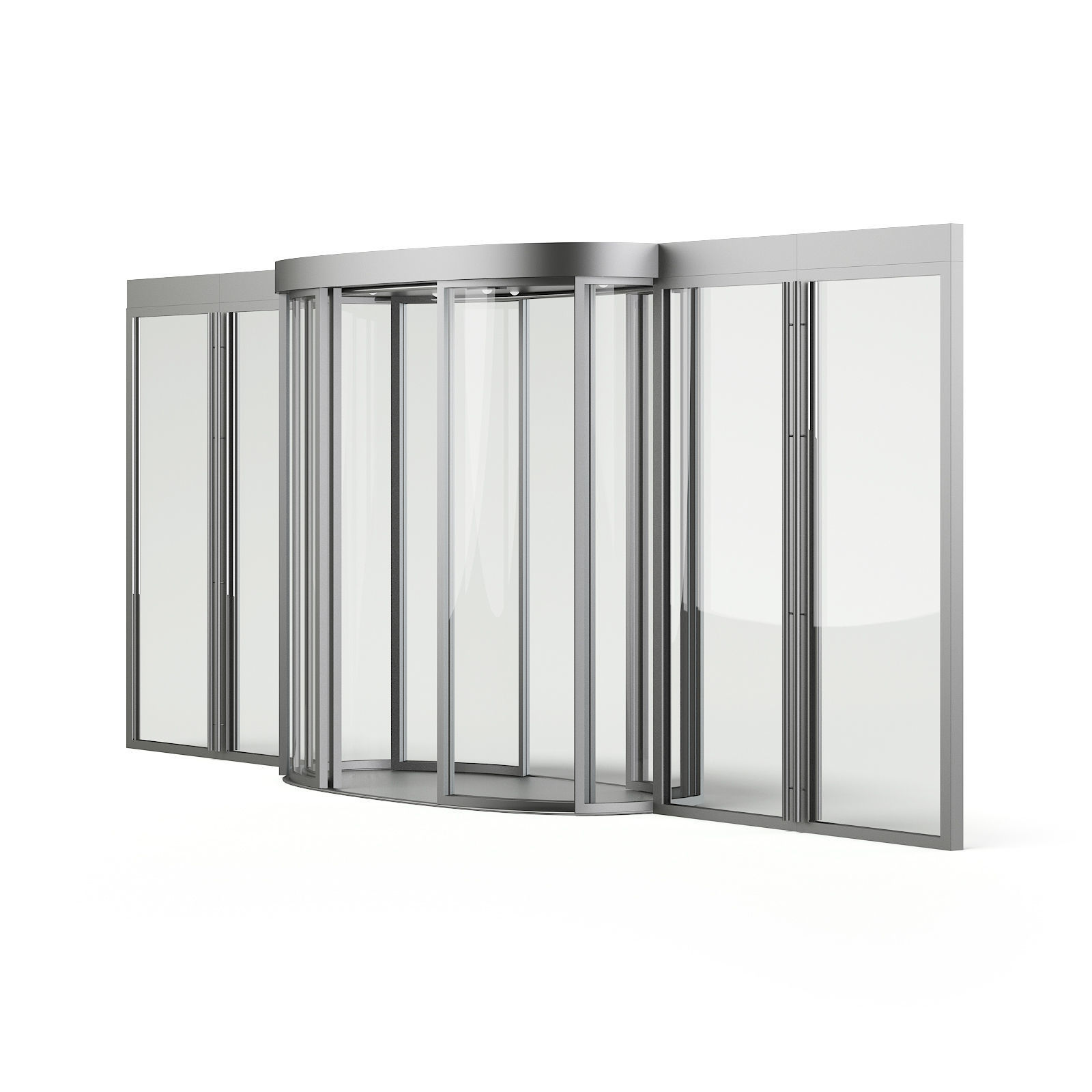 Mall Entry Door 3D Model 3D model_2