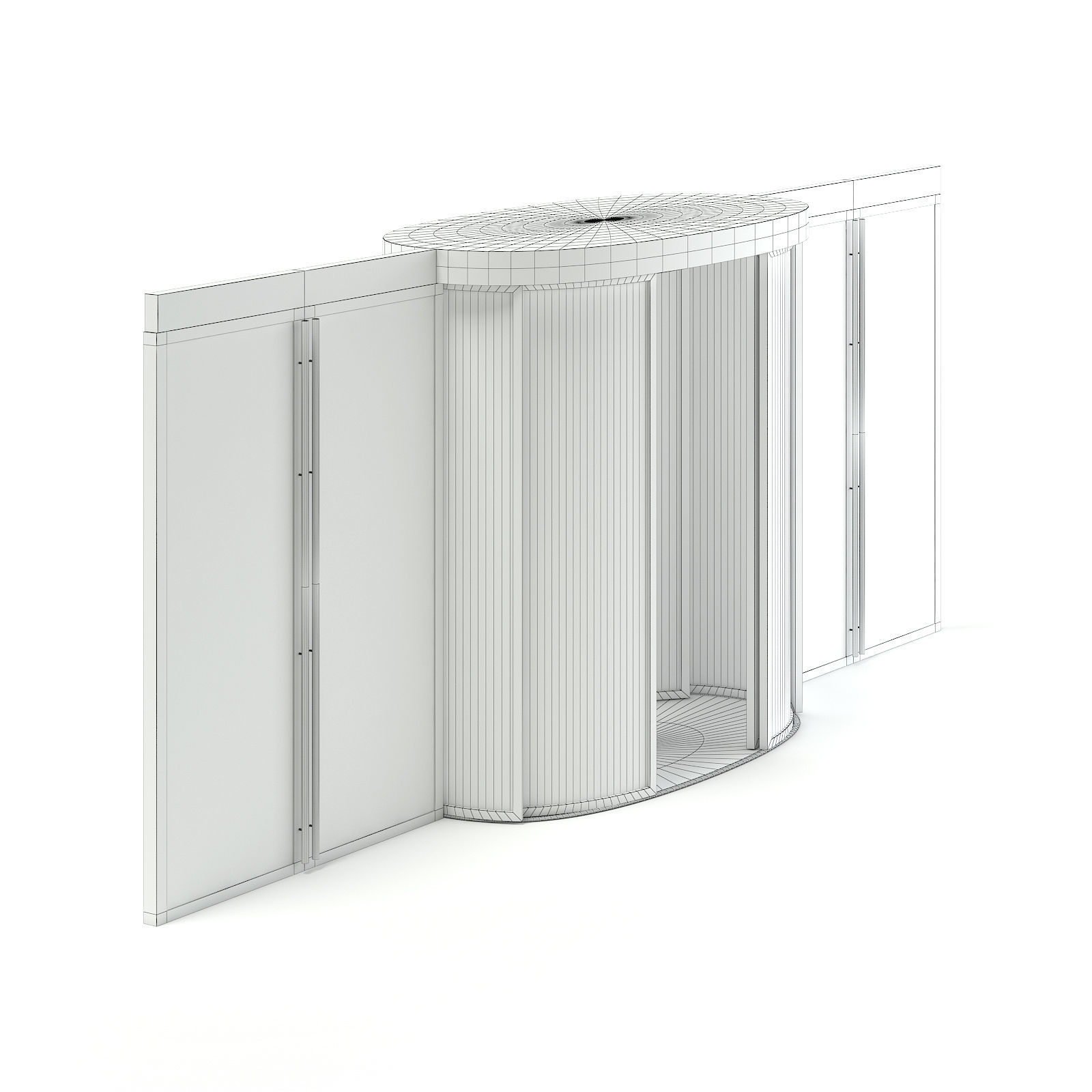 Mall Entry Door 3D Model 3D model_5