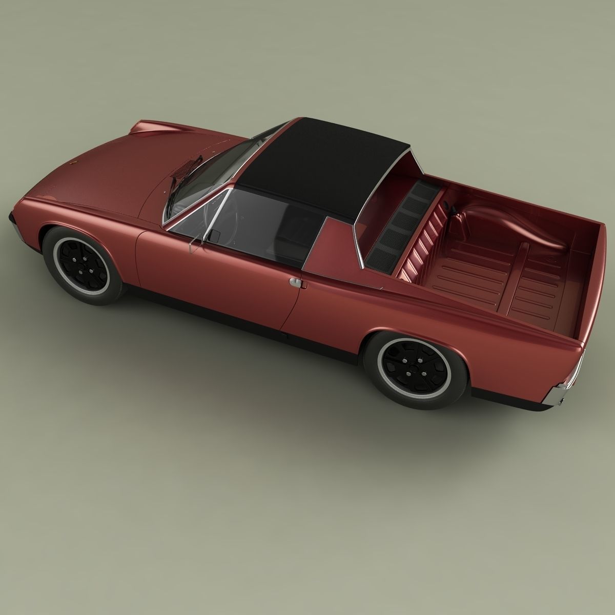 Porsche 914 Pickup 3D model_6