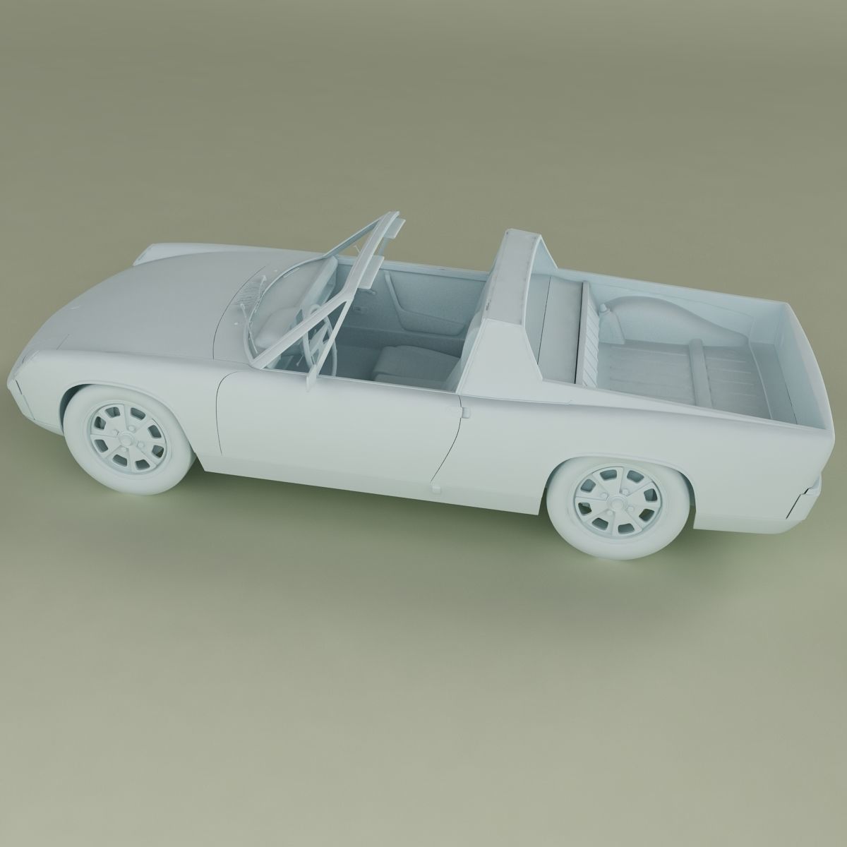 Porsche 914 Pickup 3D model_11