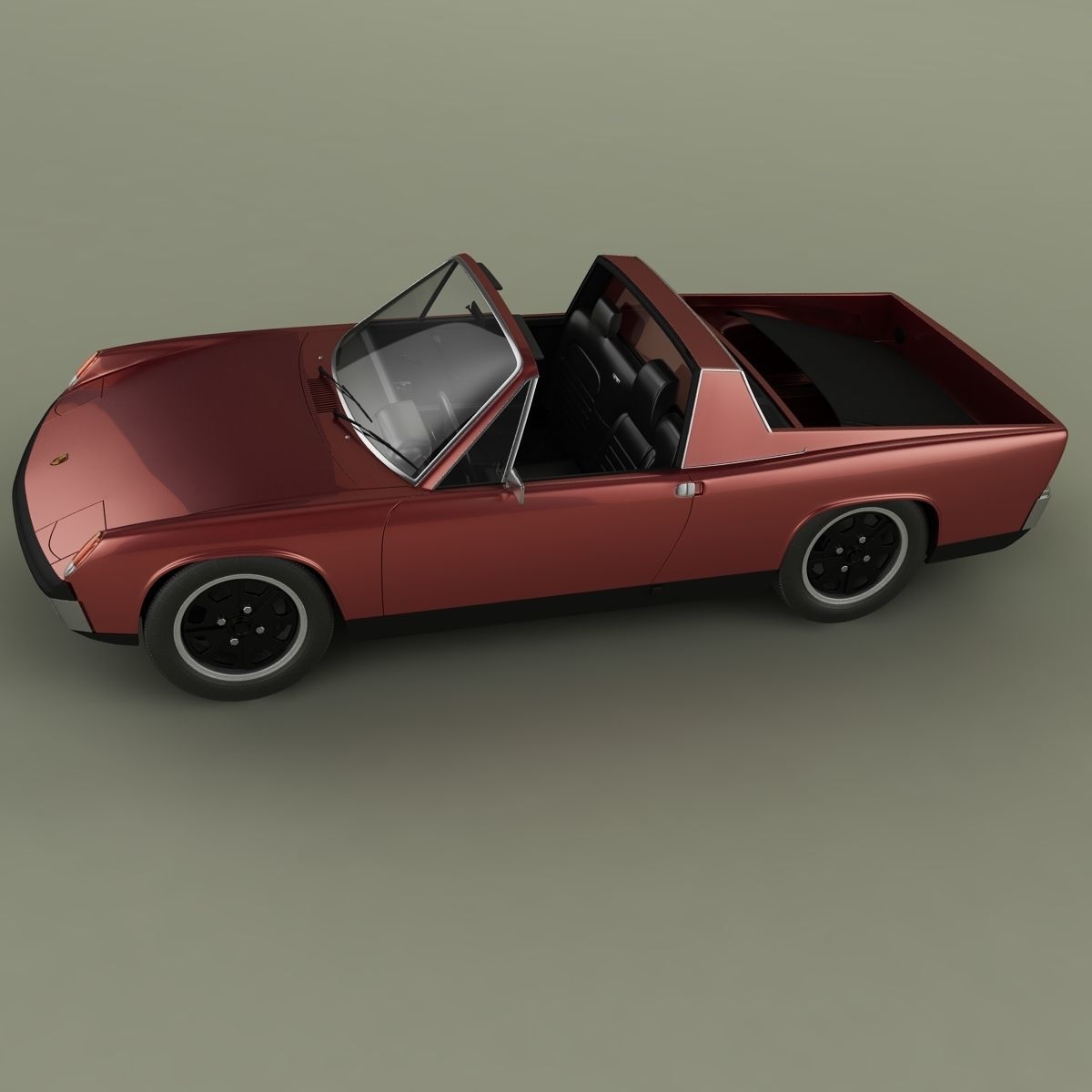 Porsche 914 Pickup 3D model_8