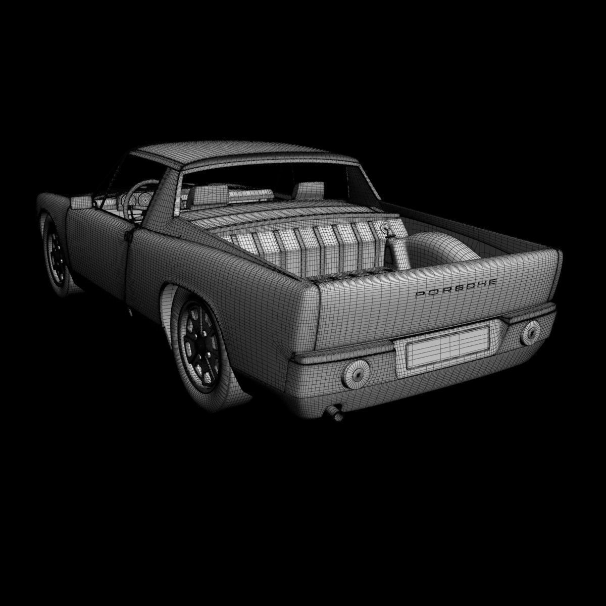 Porsche 914 Pickup 3D model_16