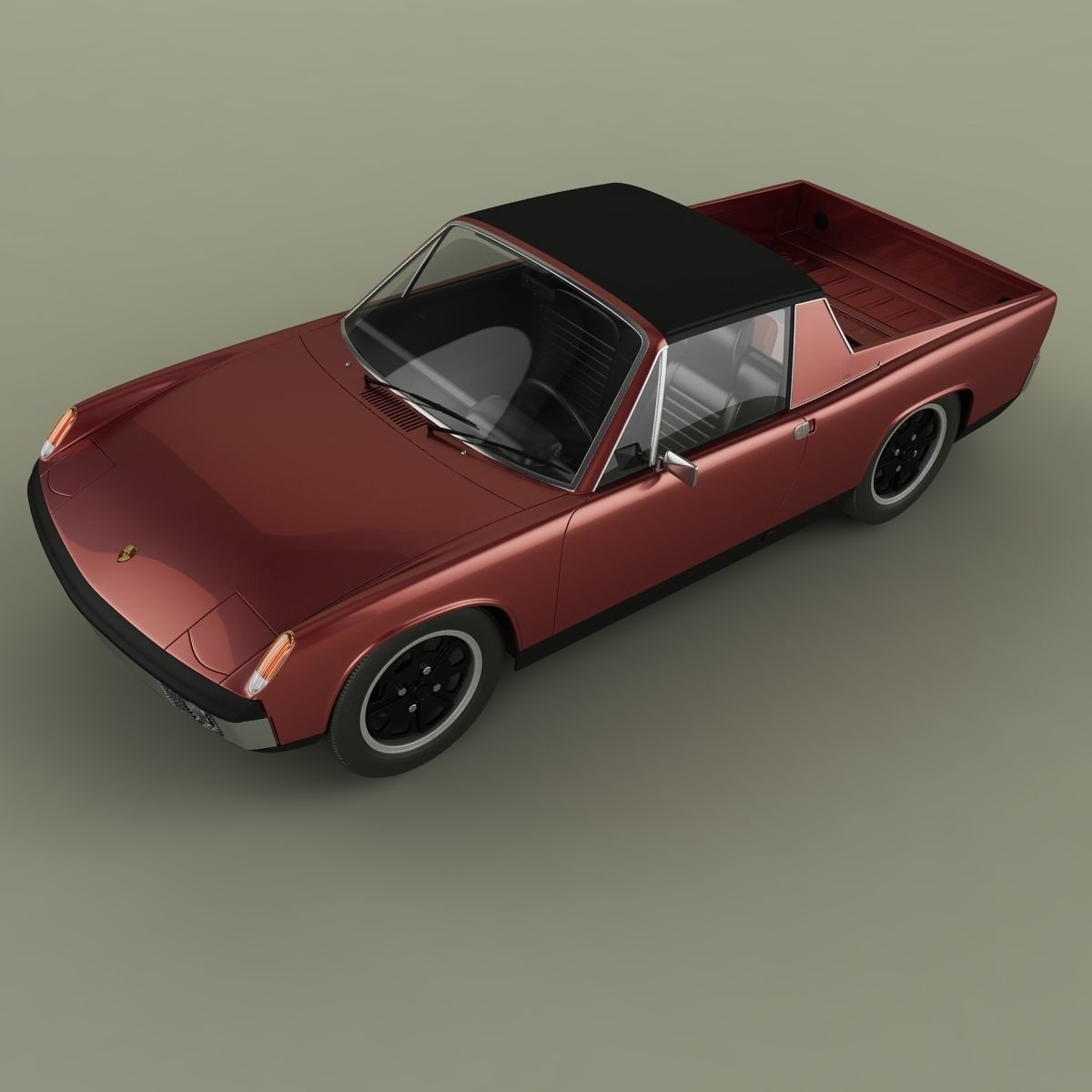 Porsche 914 Pickup 3D model_5