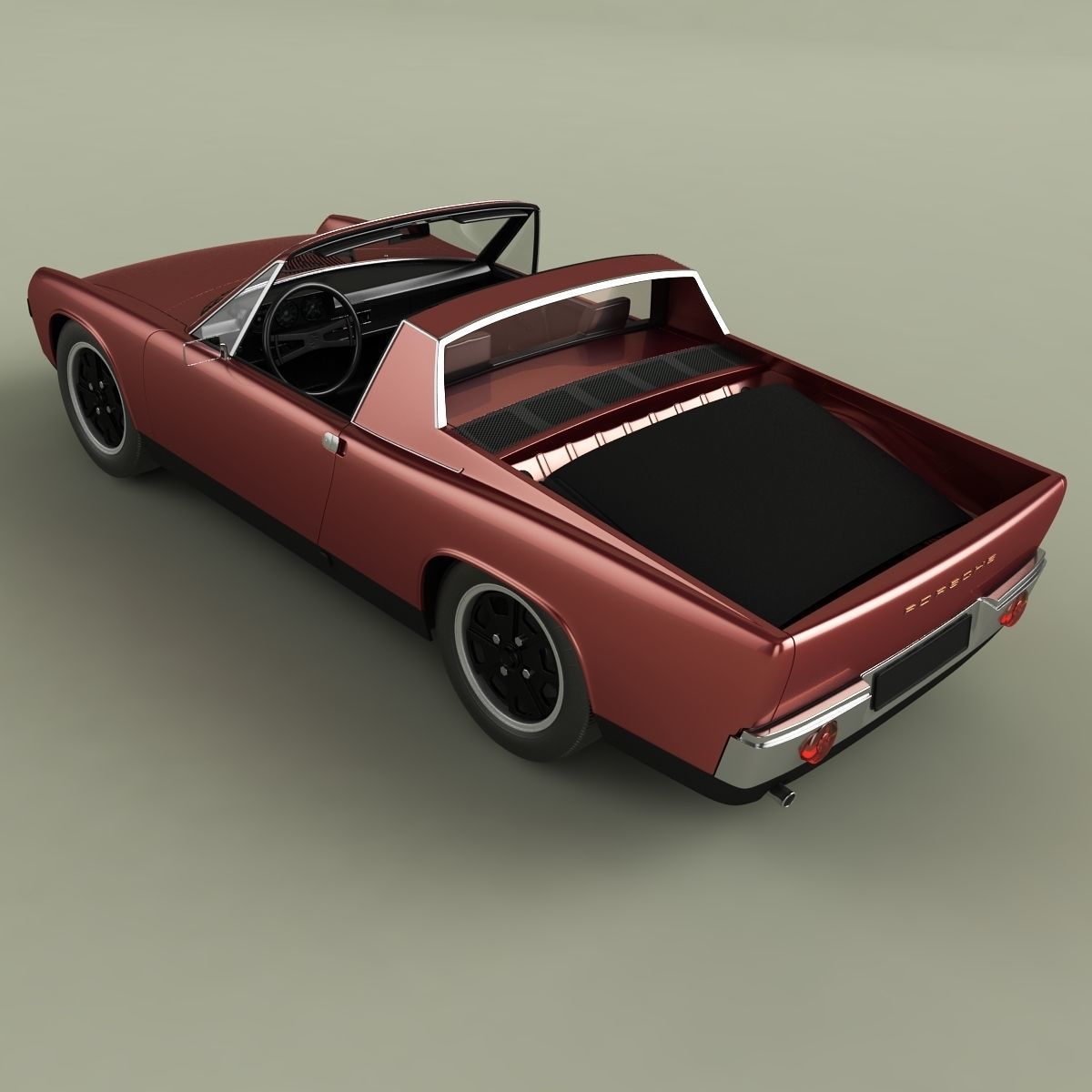 Porsche 914 Pickup 3D model_7