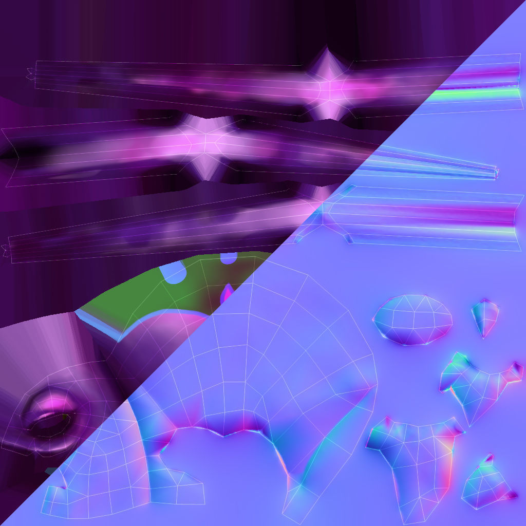 Hand Painted Spider  Low-poly 3D model_8