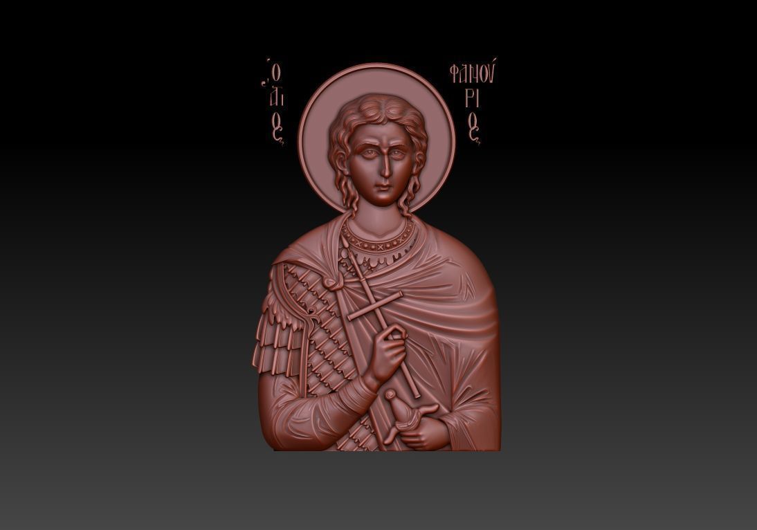 Saint Fanourios 3d model 3D model_13