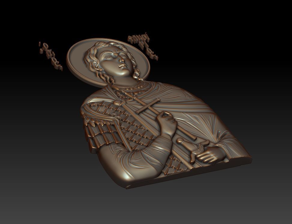 Saint Fanourios 3d model 3D model_4
