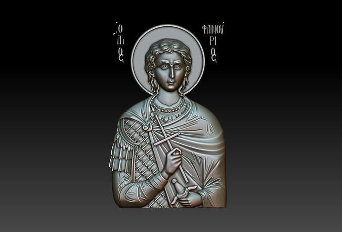 Saint Fanourios 3d model 3D model