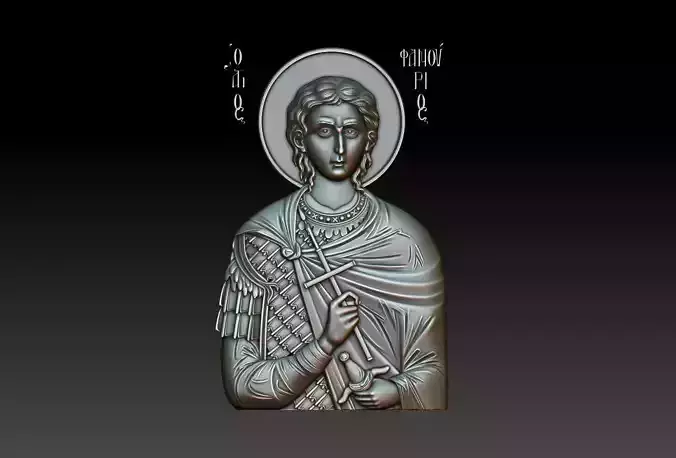 Saint Fanourios 3d model 3D model
