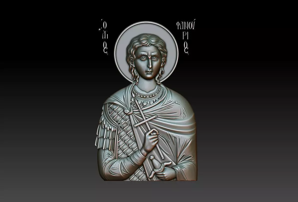 Saint Fanourios 3d model 3D model_0