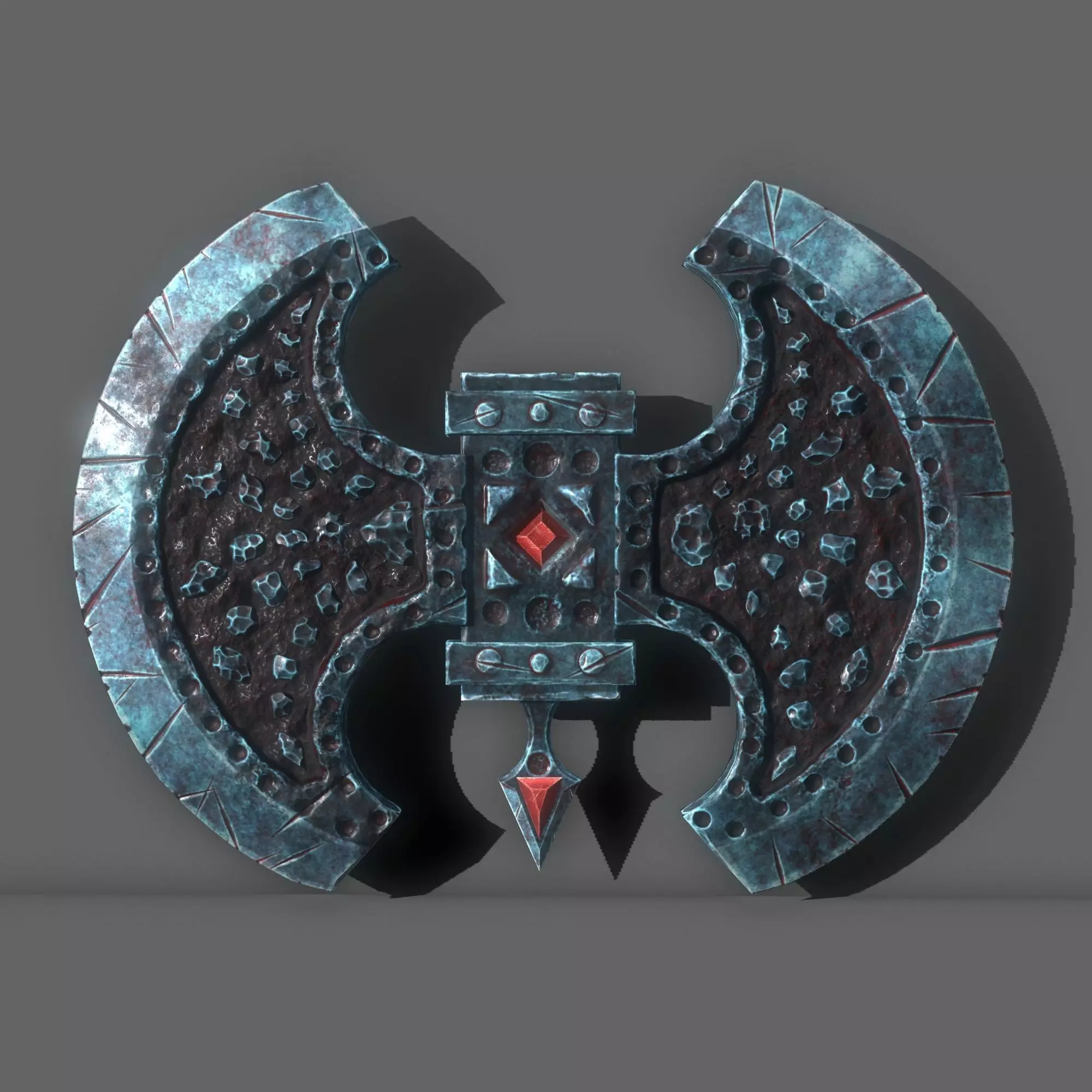 blood poleaxe Free low-poly 3D model