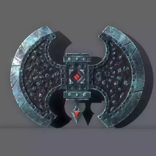 blood poleaxe Free low-poly 3D model