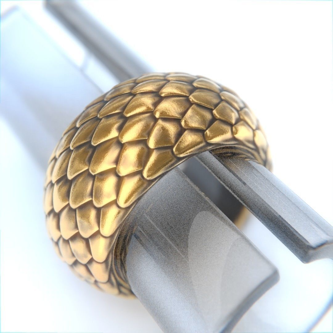 SnakeSkin Ring  3D print model_7