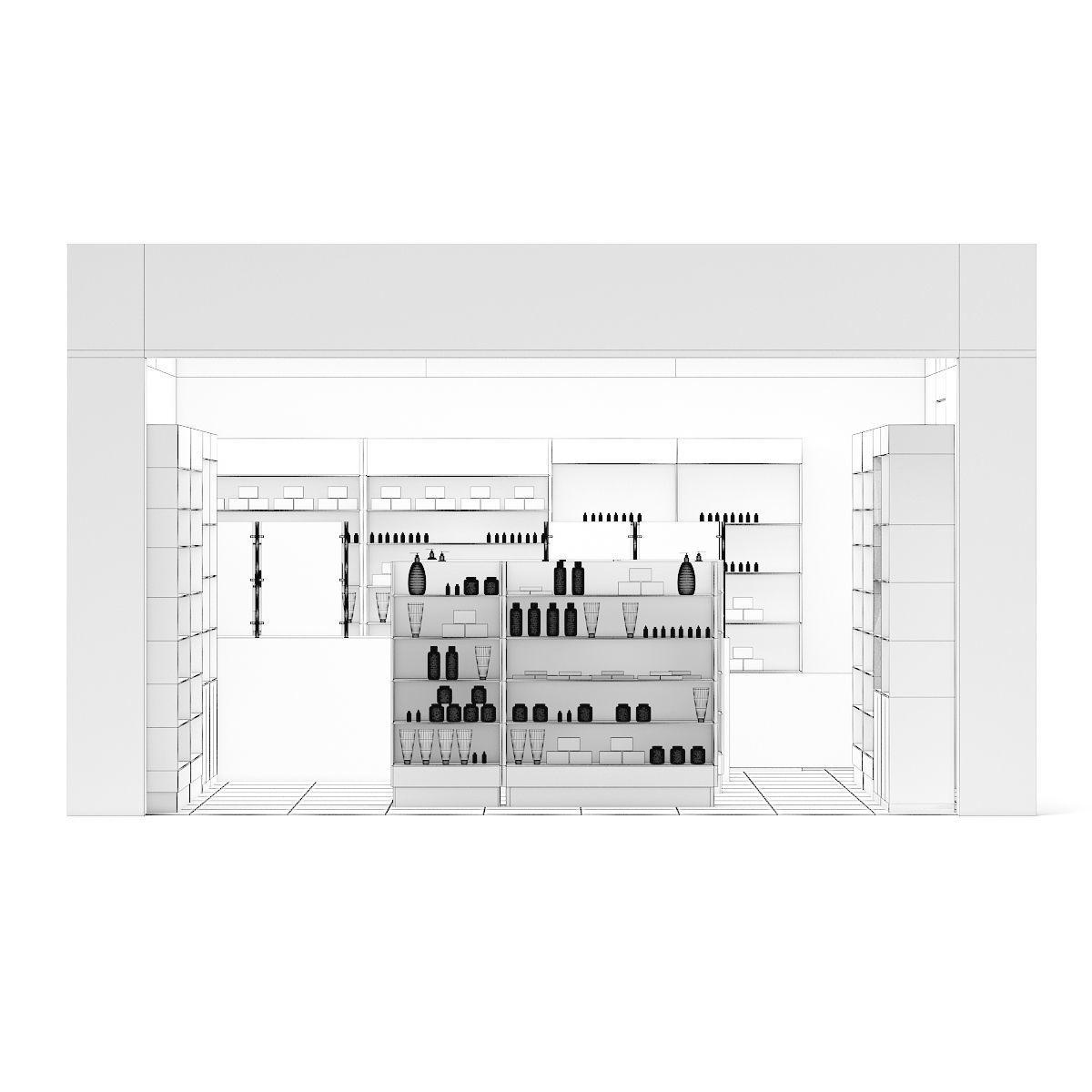 Cometics Store 3D Model 3D model_4