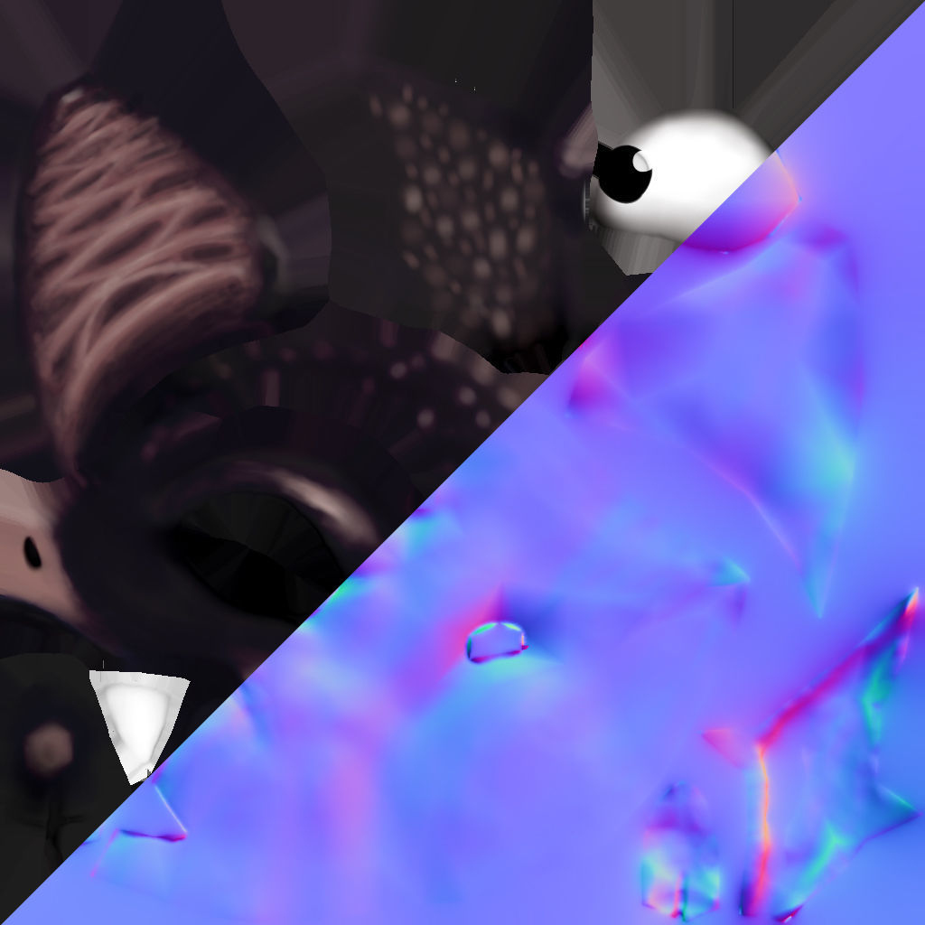 Microbat Cartoon Low-poly 3D model_6