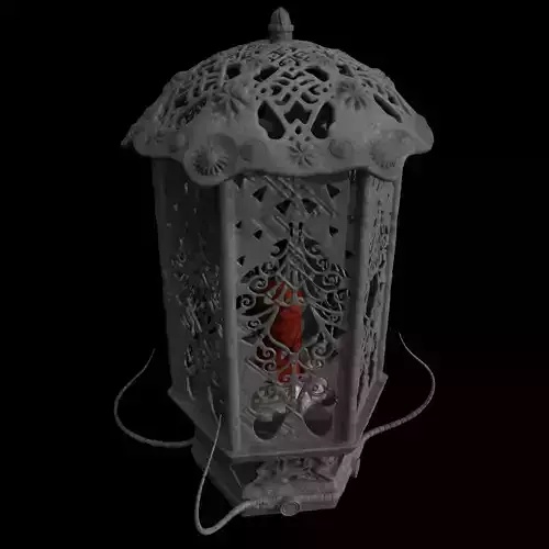 Lantern with candle