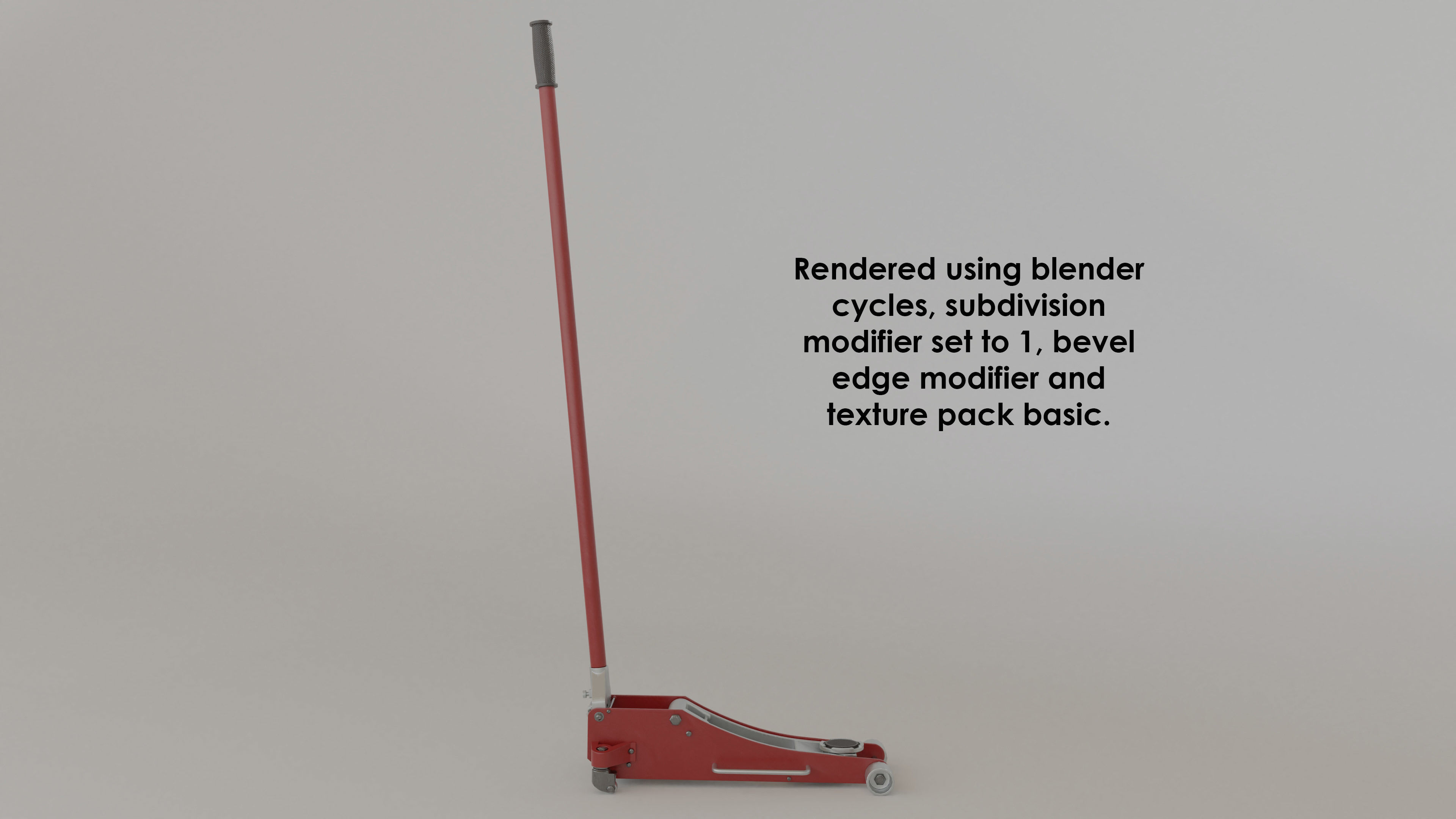 Garage car jack Low-poly 3D model_12