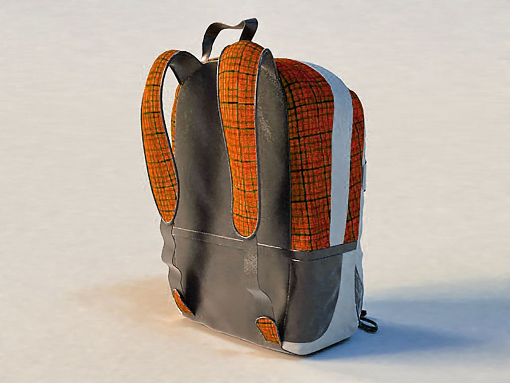 School bag 3D model_2