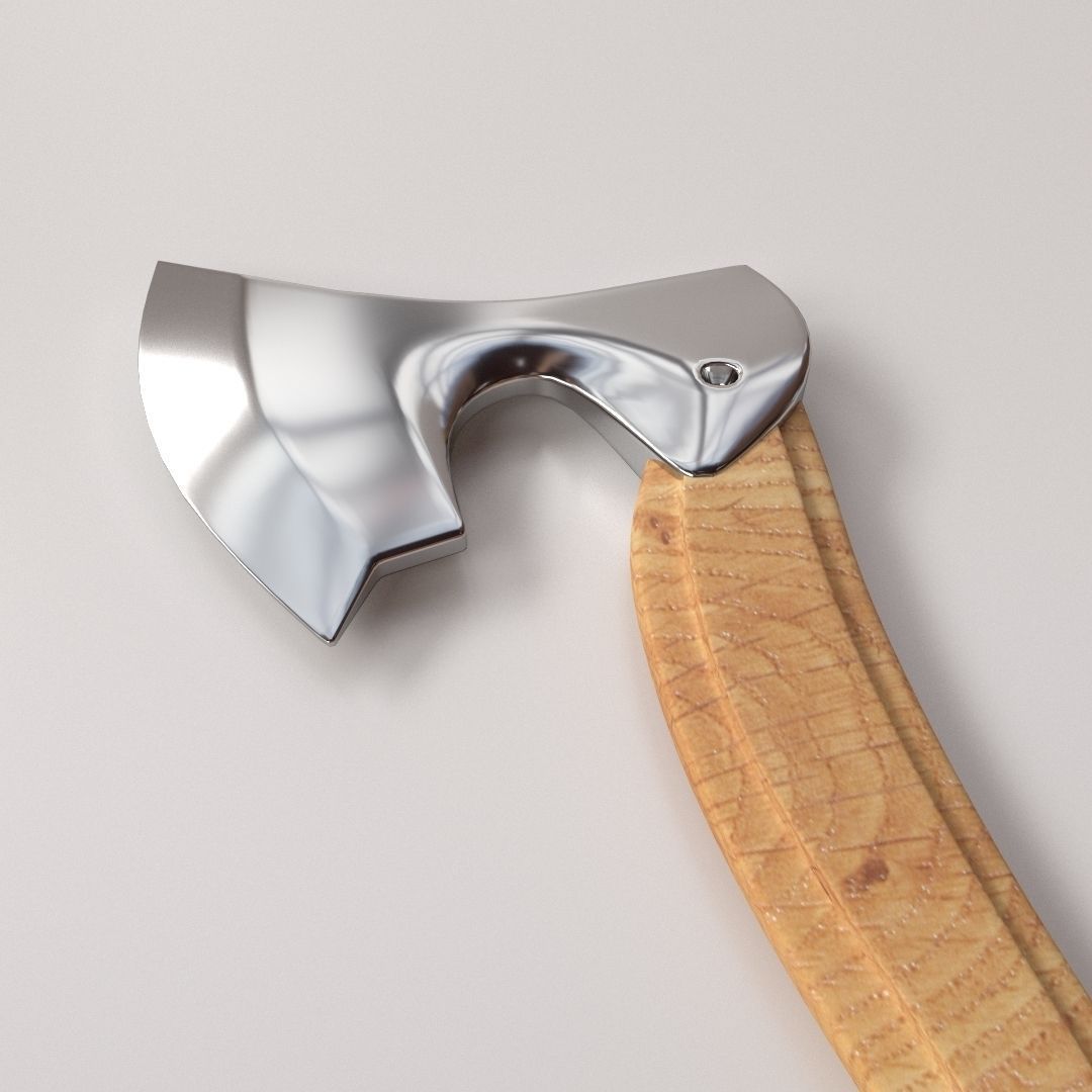 Battle Axe 3D model_2