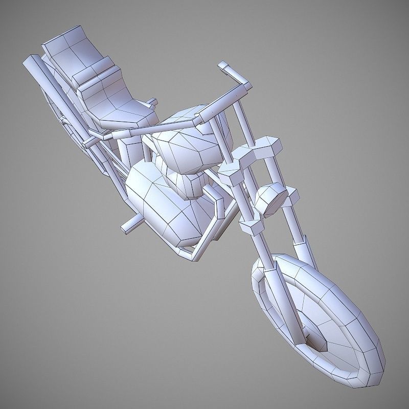 Chopperland Cartoon Low-poly 3D model_14