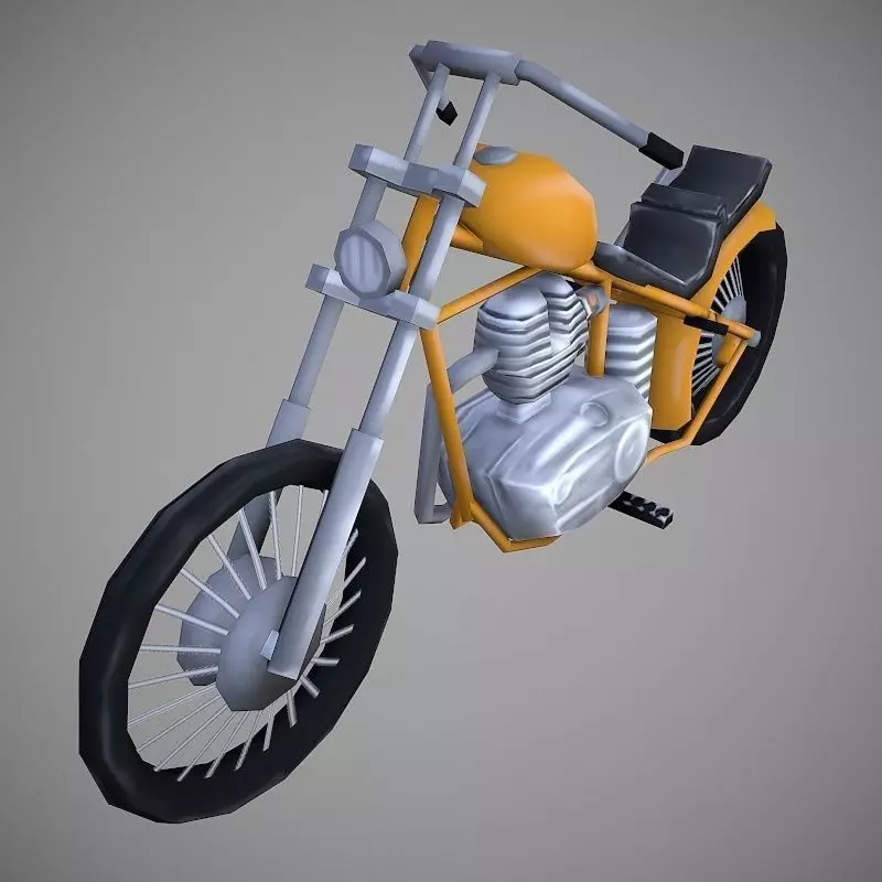 Chopperland Cartoon Low-poly 3D model_0