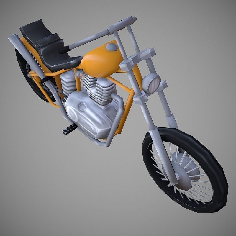 Chopperland Cartoon Low-poly 3D model_5