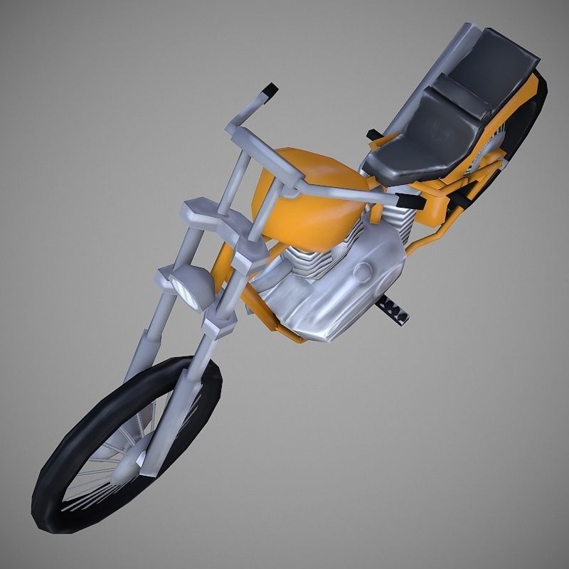 Chopperland Cartoon Low-poly 3D model_7