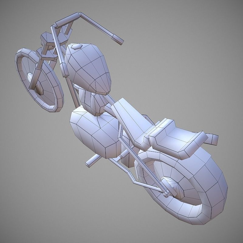 Chopperland Cartoon Low-poly 3D model_11