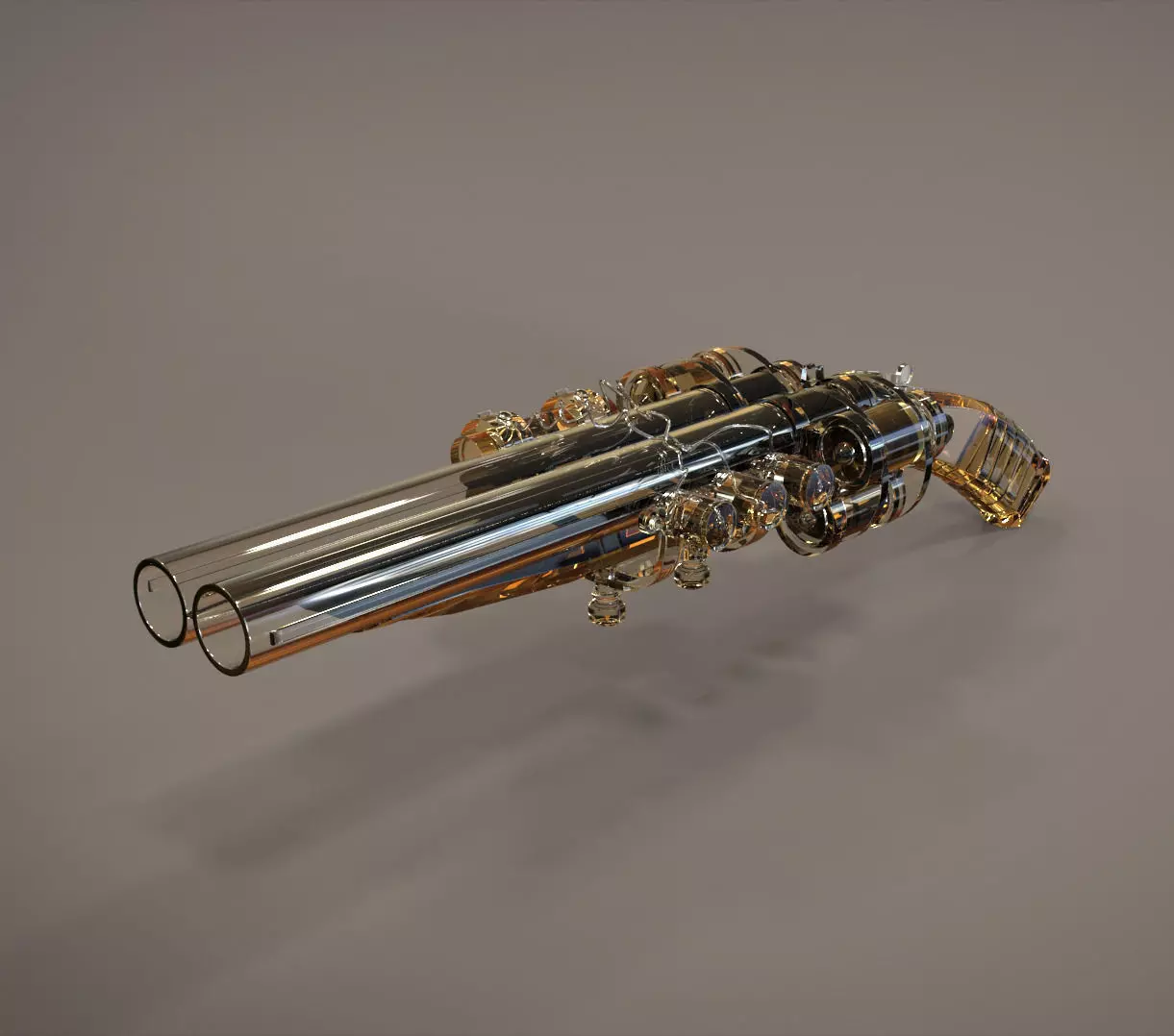 Double Rifle 3D model_0