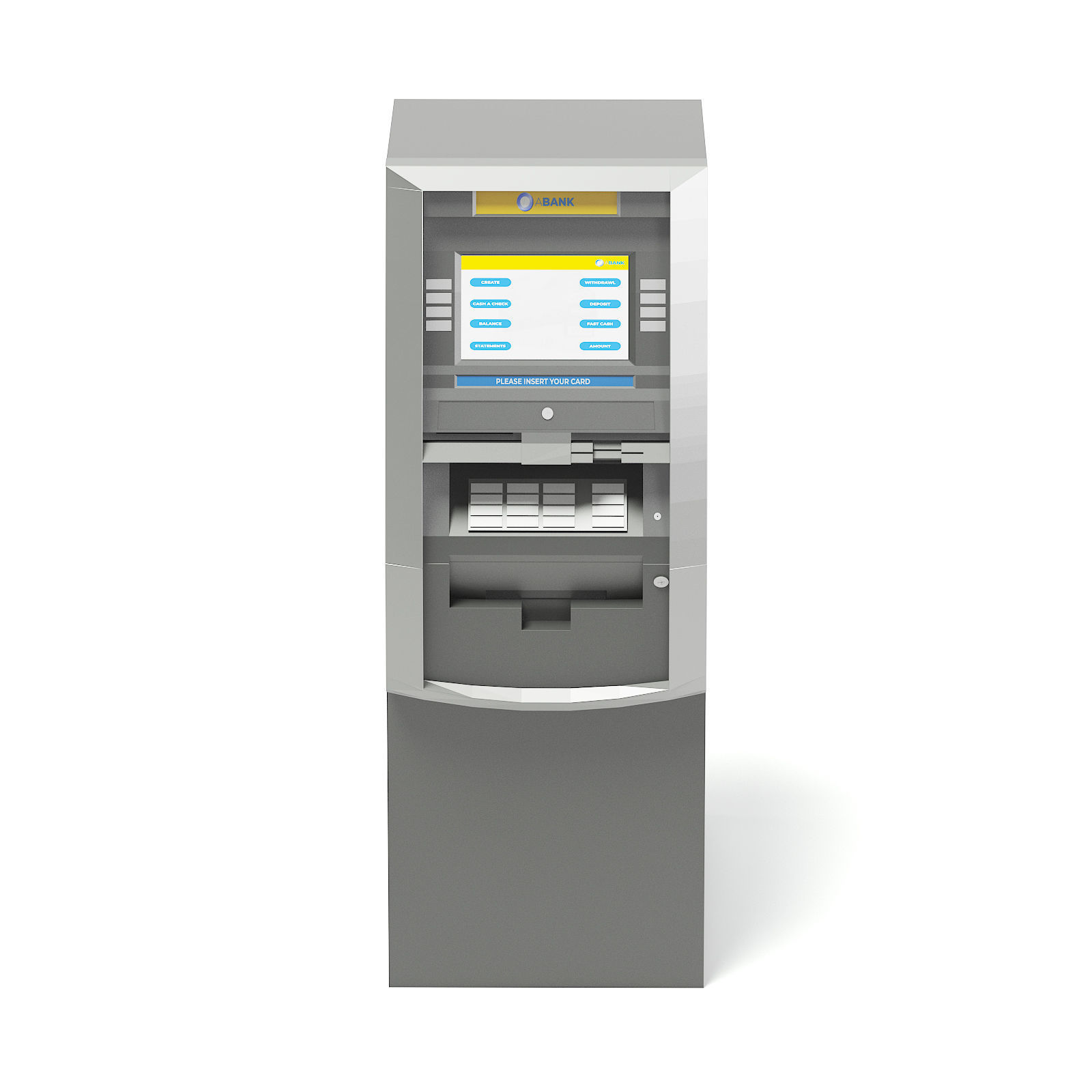 ATM 3D Model machine 3D model_4
