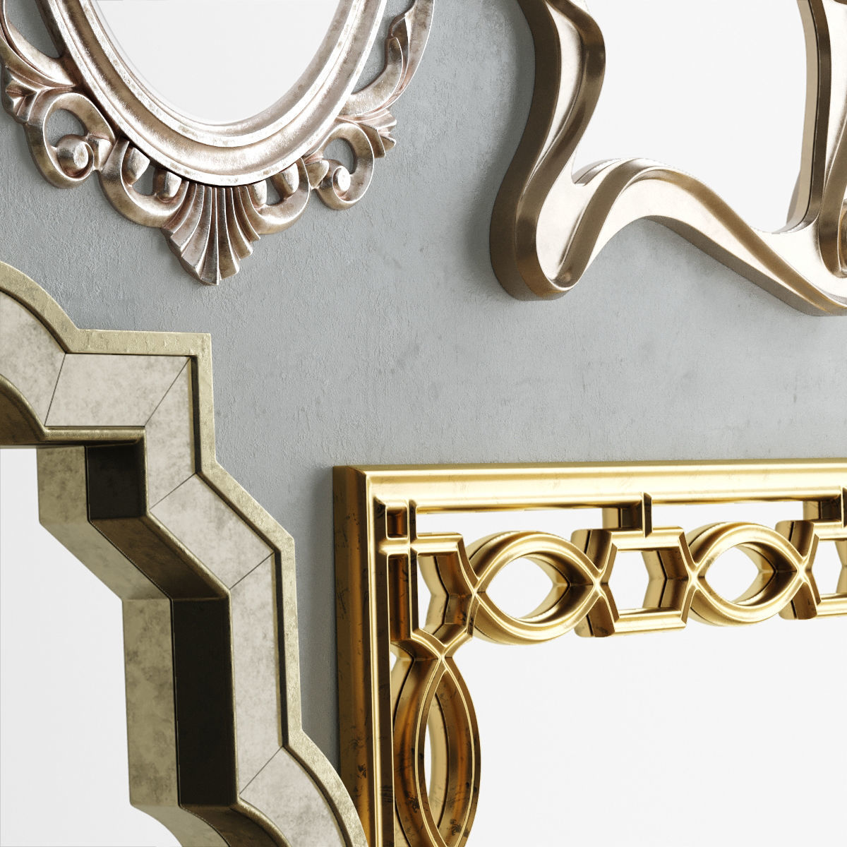 Mirror Collection Set 06 3D model_3