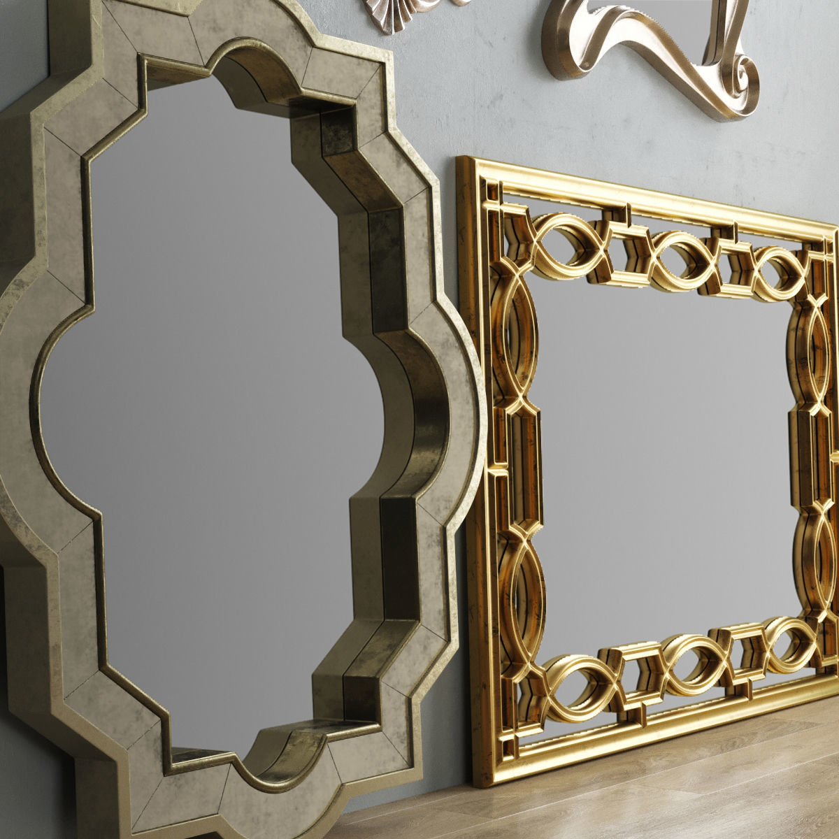 Mirror Collection Set 06 3D model_1