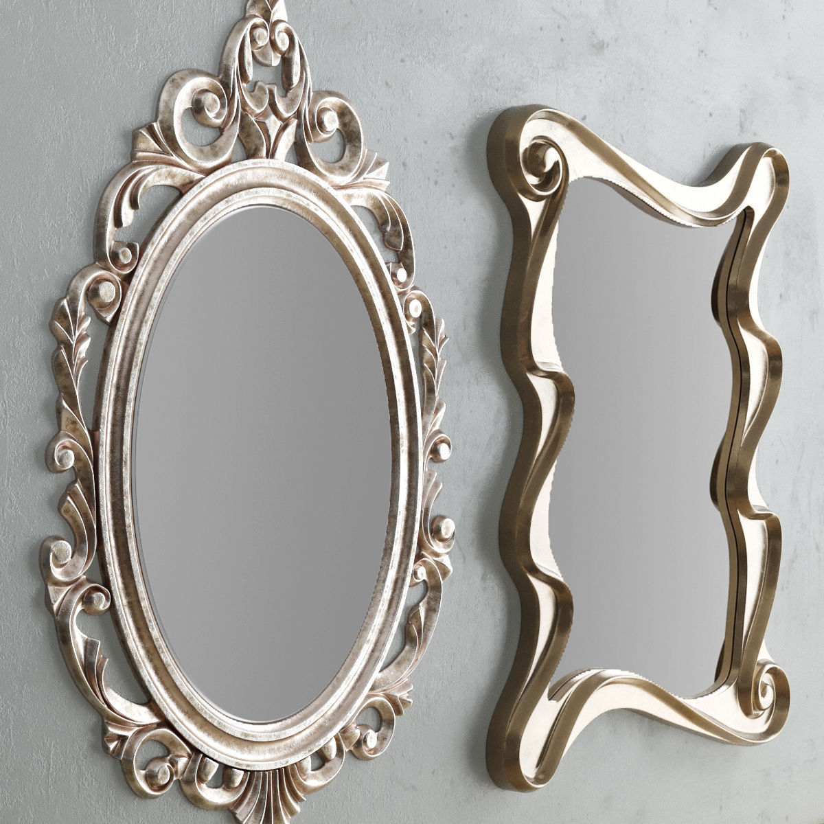 Mirror Collection Set 06 3D model_2