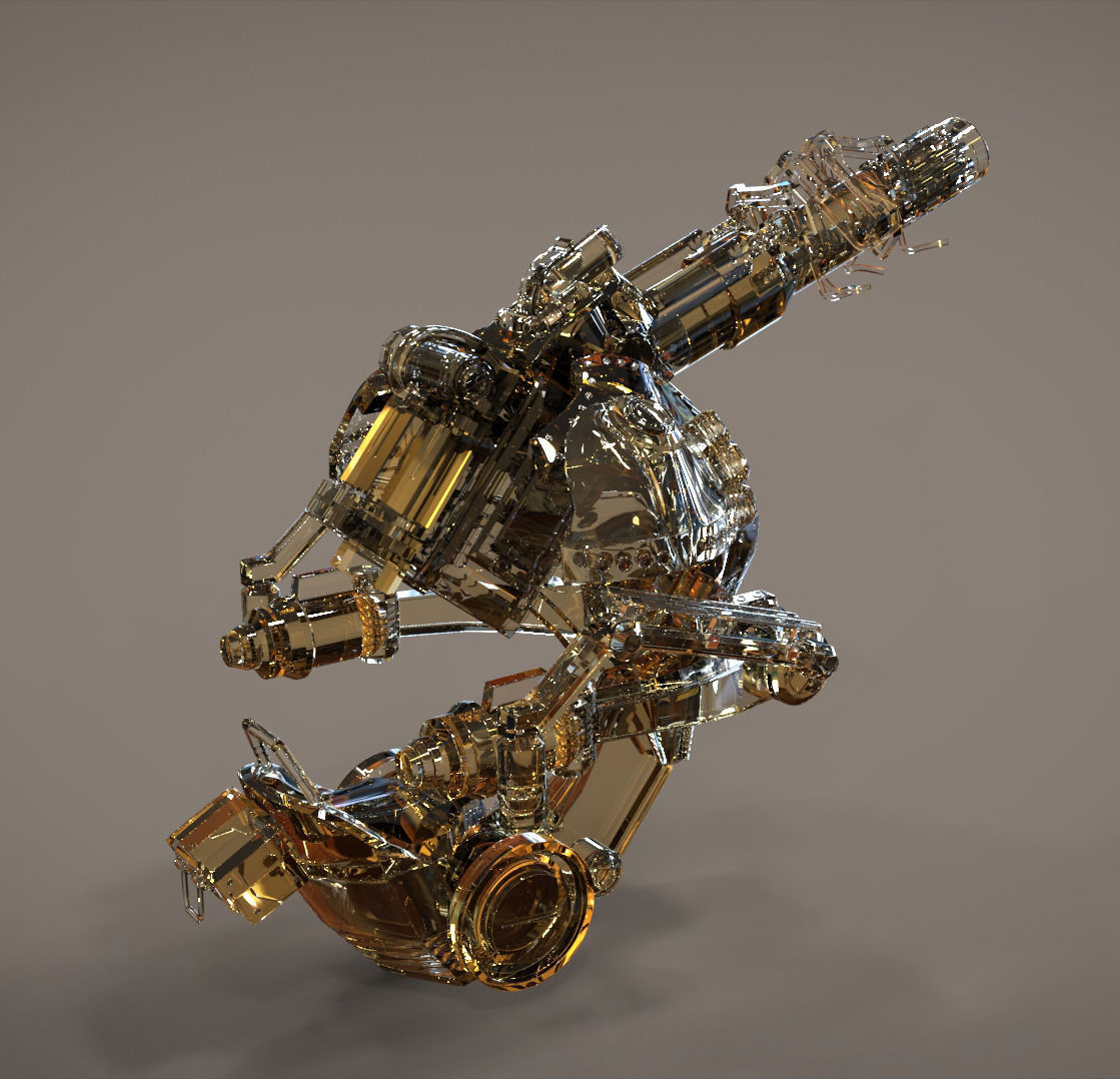 Rocket Cannon 3D model_1