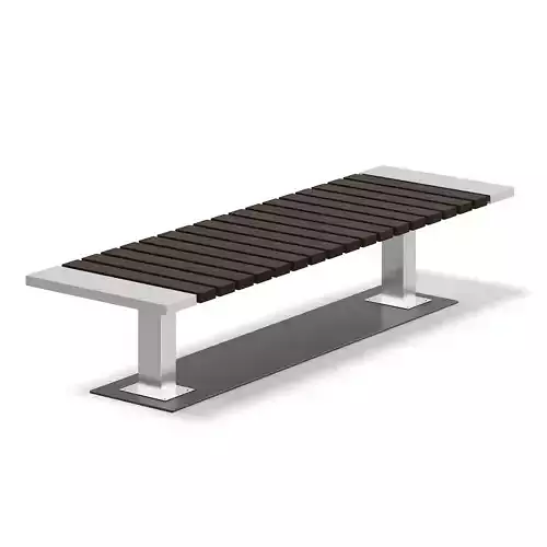 Mall Bench 3D Model