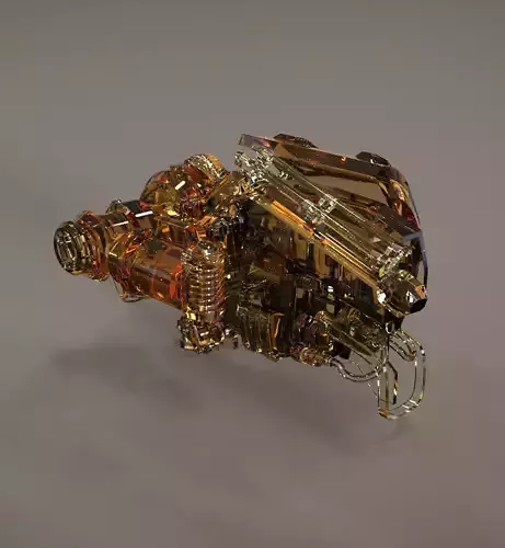 SilverDawn golden engine 3D model