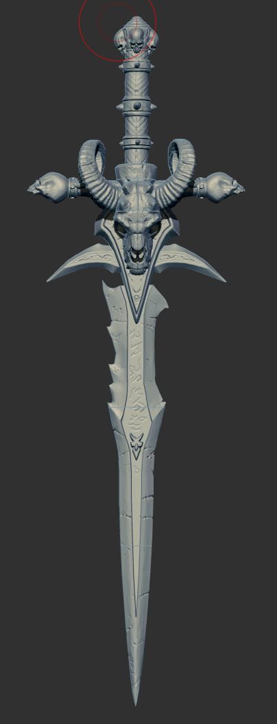 Frostmourne  GORHAUL doomheamer 3weapon World of Warcraft 3D print model_2