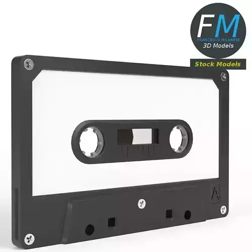 Compact audio cassette 3D model