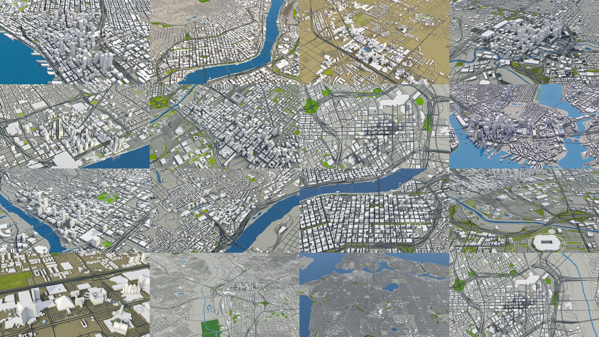 TOP 50 cities in USA 3D Model Collection_12