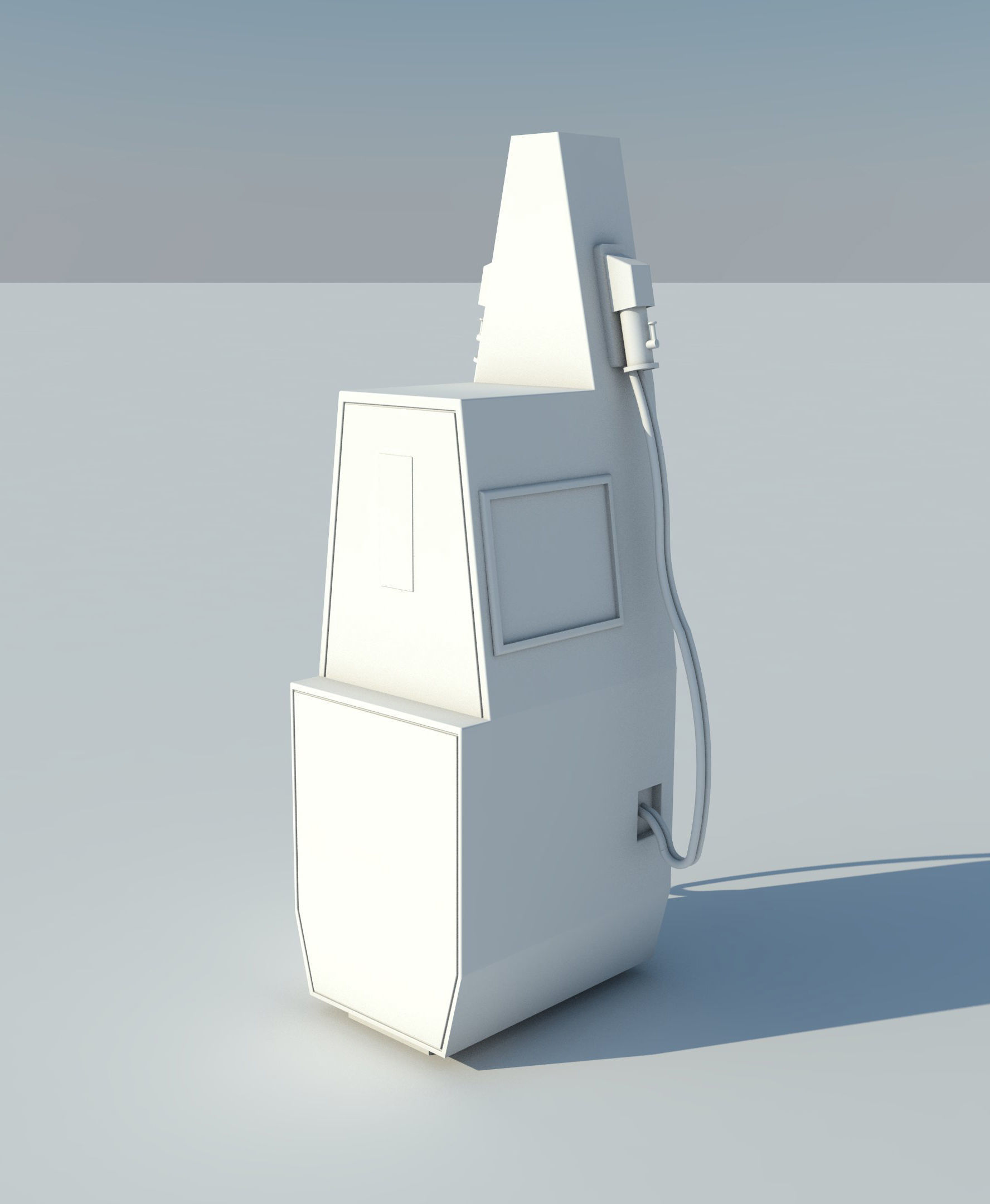 CNG Methane Fuel Dispenser 3D model_4