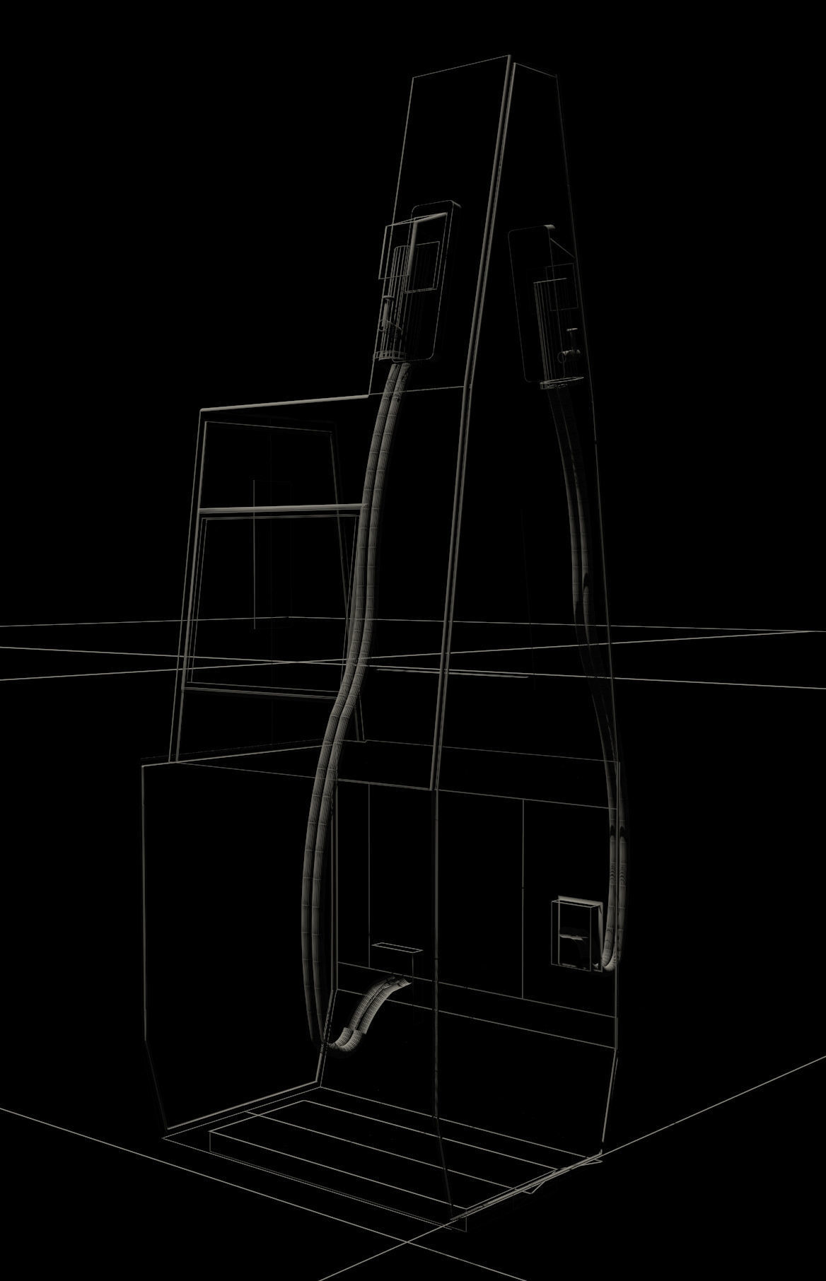 CNG Methane Fuel Dispenser 3D model_5
