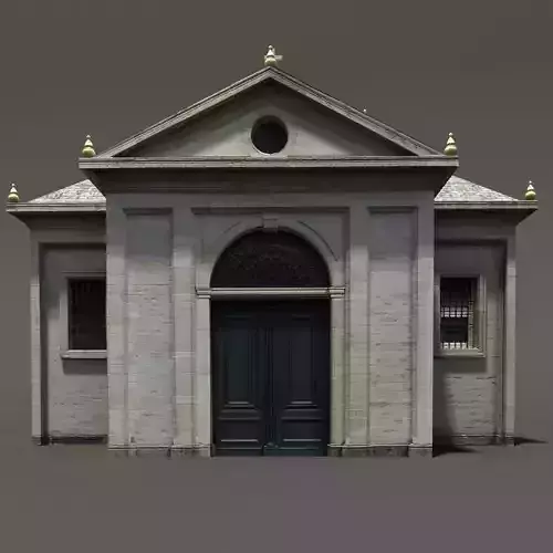 Church Roman 84 Low Poly 3d Model Low-poly 3D model