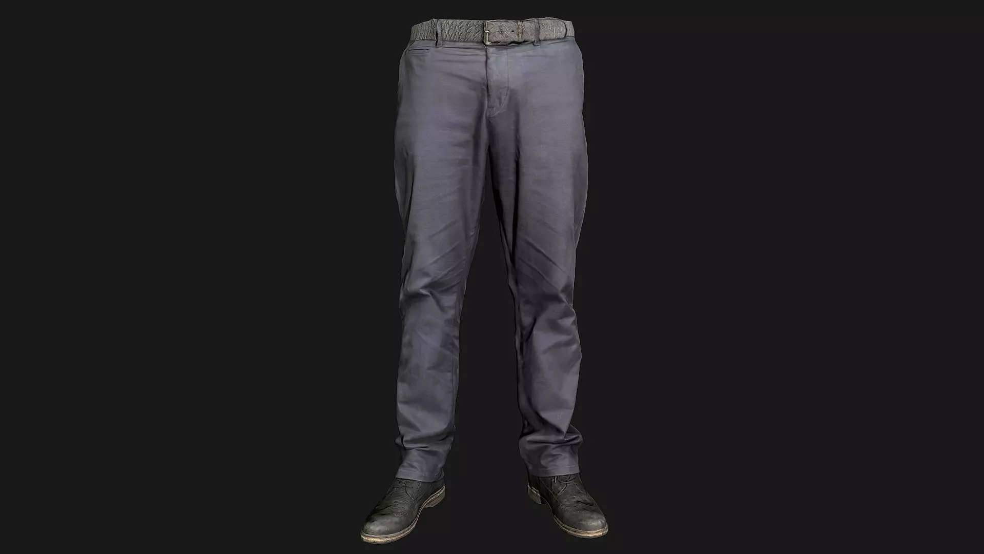 Male outfit set Pants and Shoes low poly Low-poly 3D model_0